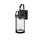Z-Lite Roundhouse 1 Light Outdoor Wall Sconce, Black And Clear Seedy 569S-BK - alternate 4